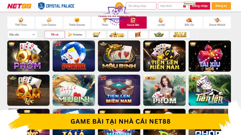 Game bài tại nhà cái Net88 – Kho game truyền thống đầy thú vị